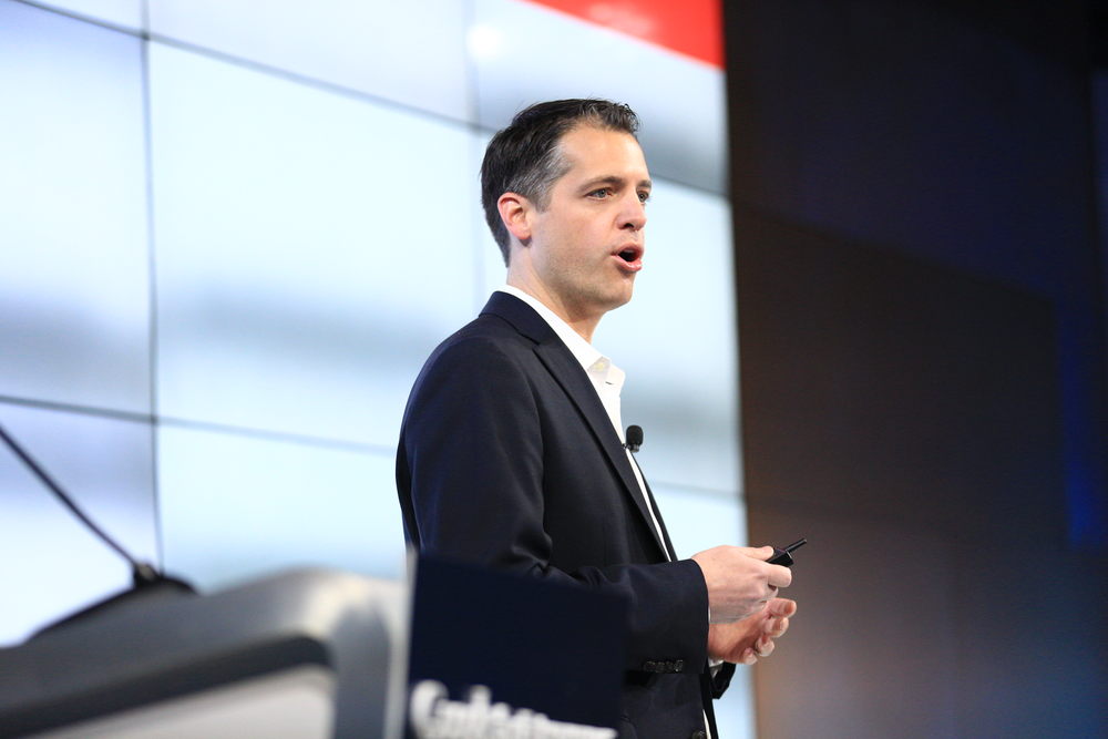 Bob Marsh pitching Game Changer winner LevelEleven.